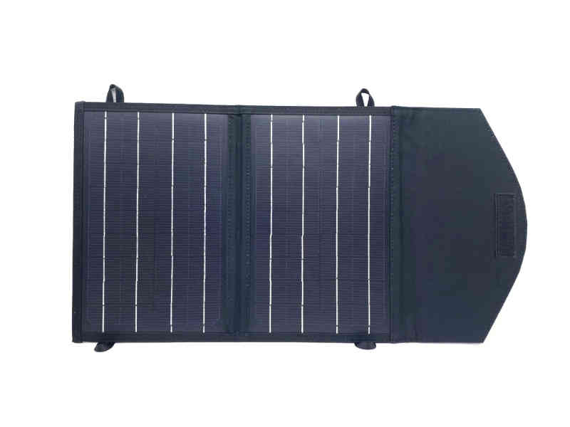 15W Black Sewn Folding Solar Panel
