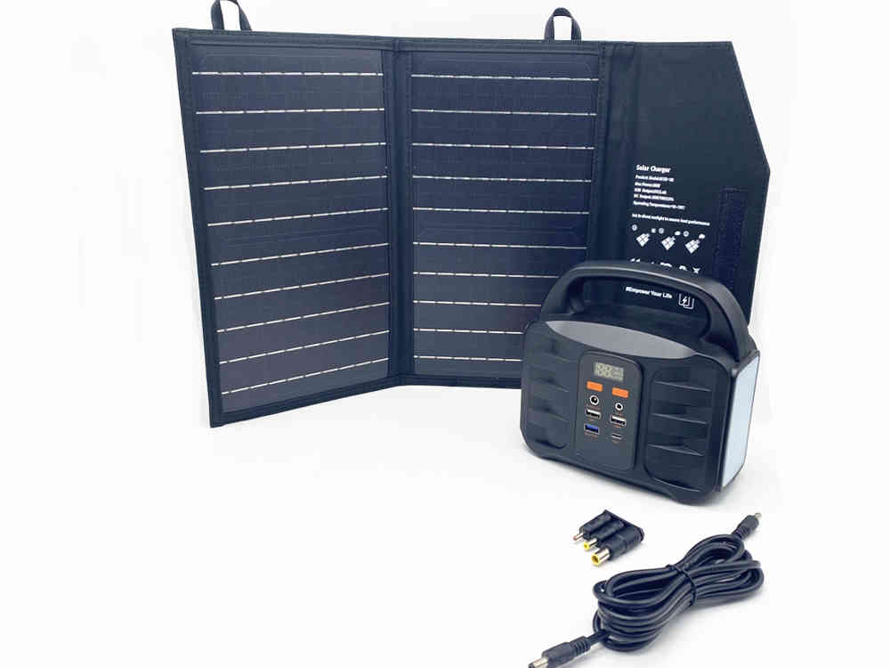 20W/18V Black Sewing Folding Solar Panel