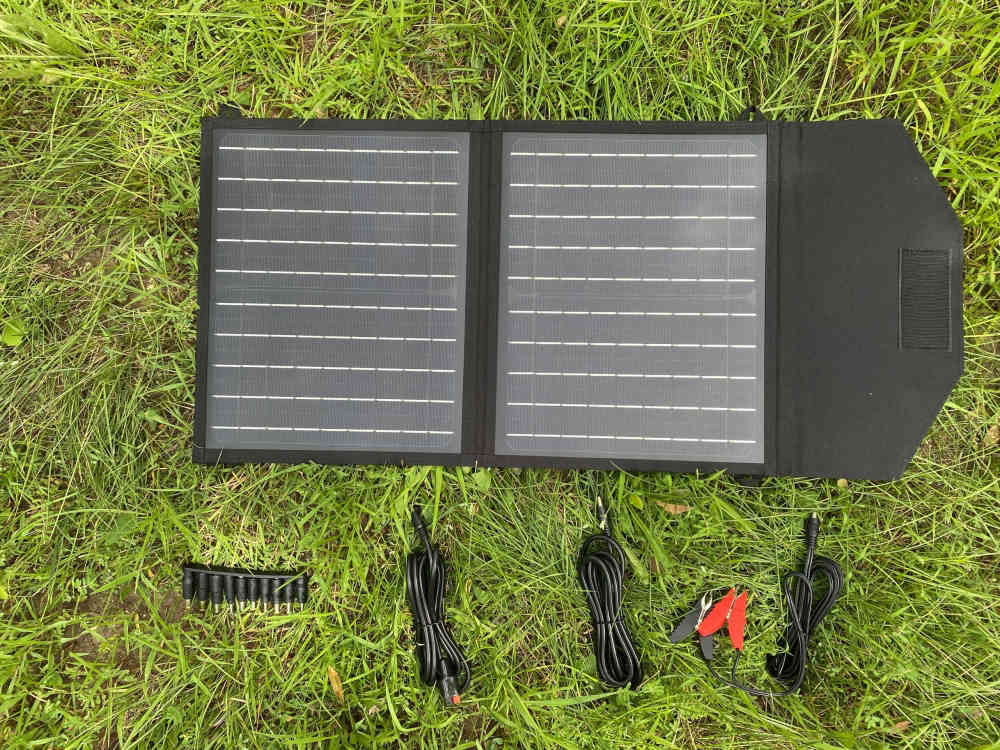 30W Black Sewn Folding Solar Panel